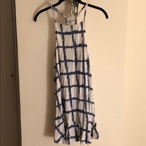 Blue and white sundress